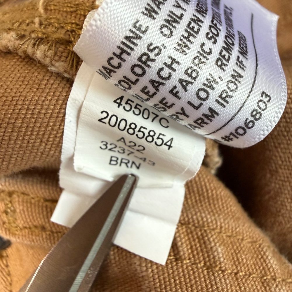 Duluth Trading Flex Fire Hose Cargo Pants Mens Tag 38x28 Rust Brown Workwear - Picture 7 of 10